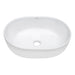 Ruvati 19" x 14" Oval Bathroom Vessel Sink in White