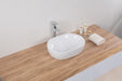 Ruvati 19" x 14" Oval Bathroom Vessel Sink in White