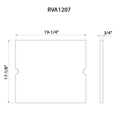 Ruvati 19" x 17" Solid Wood Cutting Board for Ruvati RVH8307 Workstation Sink