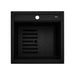 Ruvati 20" Topmount Composite Workstation Prep Sink in Black