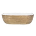 Ruvati 20" x 16" Bathroom Vessel Sink | White with Rose Gold