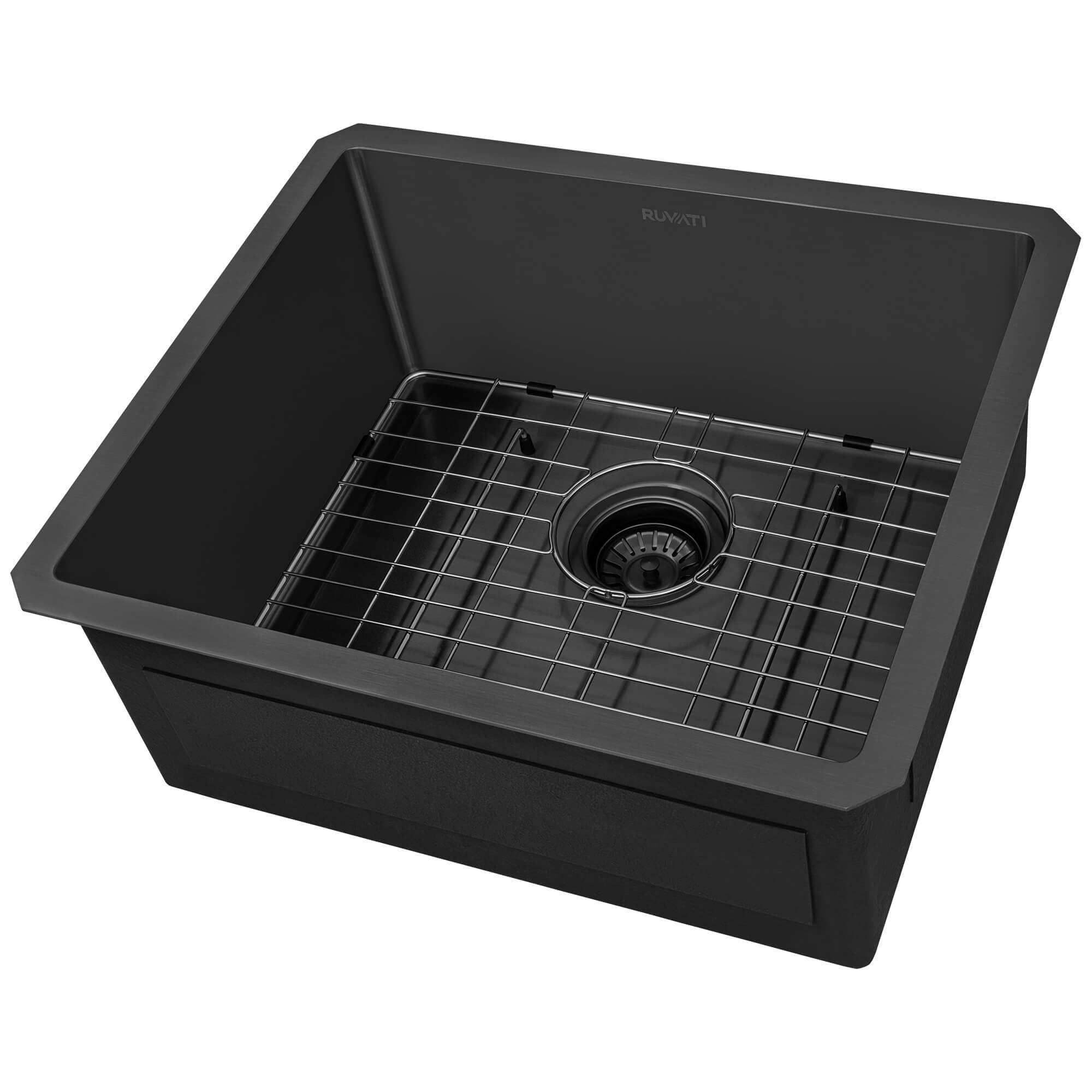 Ruvati 21" Undermount Kitchen Sink in 16 Gauge Gunmetal