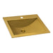 Ruvati 21" x 17" Topmount Brushed Gold Stainless Steel Bathroom Sink