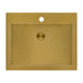 Ruvati 21" x 17" Topmount Brushed Gold Stainless Steel Bathroom Sink
