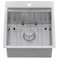 Ruvati 21" x 20" Marine Grade T-316 Stainless Outdoor Topmount  Workstation Sink
