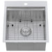 Ruvati 21" x 20" Marine Grade T-316 Stainless Outdoor Topmount Workstation Sink