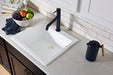 Ruvati 22 x 20" epiGranite Dual-Mount Granite Composite Single Bowl Kitchen Sink