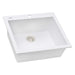 Ruvati 22 x 20" epiGranite Dual-Mount Granite Composite Single Bowl Kitchen Sink