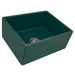 Ruvati 23" Fireclay Farmhouse Sink in Emerald Green