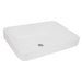 Ruvati 23" x 16" Semi-Recessed Drop-in Topmount Bathroom Sink Rectangular Porcelain Ceramic White - RVB0824WH