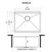 Ruvati 24" Undermount Stainless Workstation Kitchen Sink