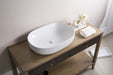 Ruvati 24" x 16" Oval Bathroom Vessel Sink in White