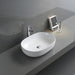 Ruvati 24" x 16" Oval Bathroom Vessel Sink in White