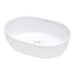 Ruvati 24" x 16" Oval Bathroom Vessel Sink in White