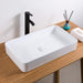 Ruvati 24" x 16" Rectangular Bathroom Vessel Sink in White