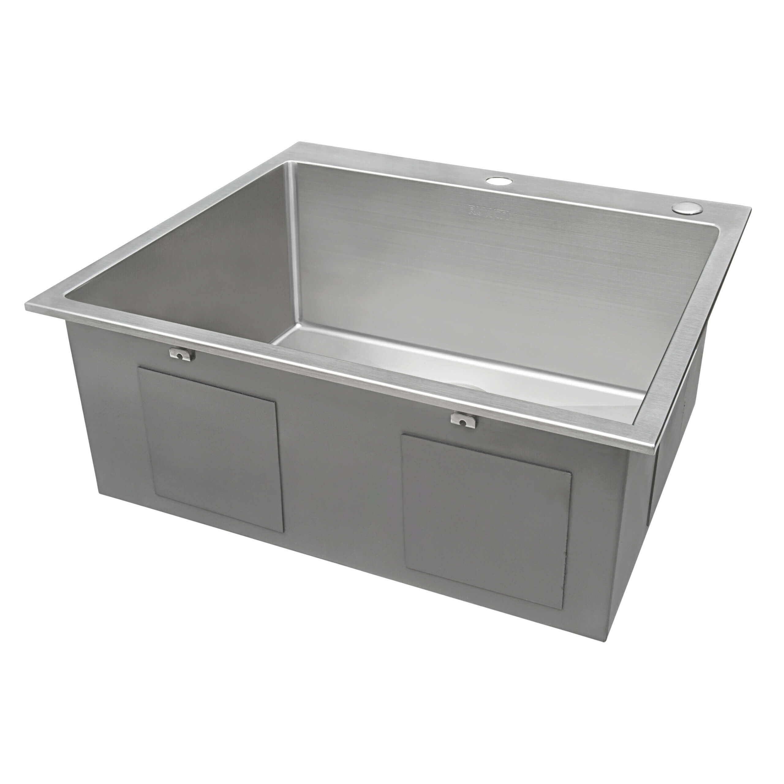 Ruvati 24" x 20" Drop-in 16 Gauge Stainless Steel Rounded Corners Topmount Kitchen Sink Single Bowl - RVH8014