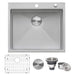 Ruvati 24" x 20" Drop-in 16 Gauge Stainless Steel Rounded Corners Topmount Kitchen Sink Single Bowl - RVH8014