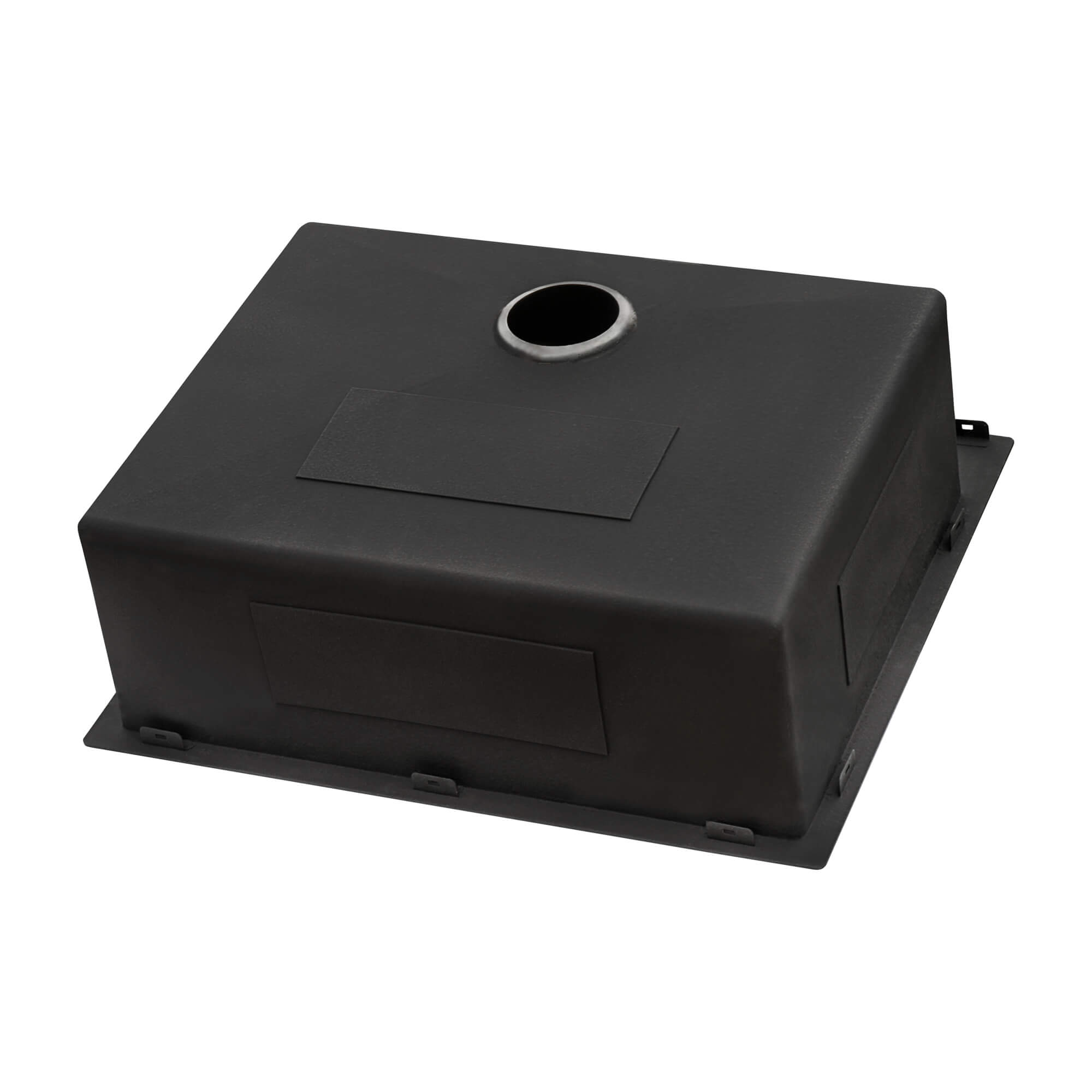 Ruvati 25" Gunmetal Stainless Steel Topmount Single Bowl Kitchen Sink