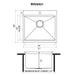 Ruvati 25" x 20" Topmount Laundry Utility Workstation Sink | 12" Deep