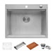 Ruvati 25" x 20" Topmount Workstation Kitchen Sink
