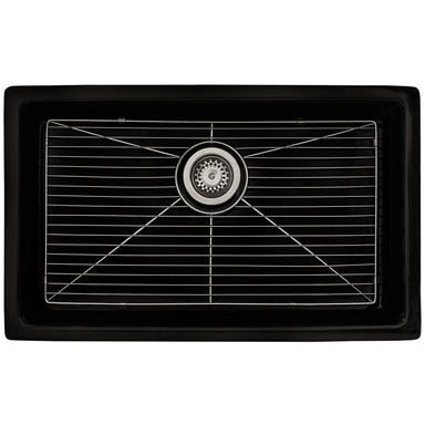 Ruvati 27" Black Fireclay Kitchen Sink | Made in Italy