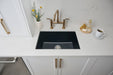 Ruvati 27" Black Fireclay Kitchen Sink | Made in Italy