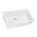 Ruvati 27" Composite Undermount Single Bowl Kitchen Sink in Arctic White