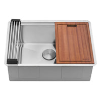 Ruvati 27" Stainless Steel Undermount Workstation Kitchen Sink