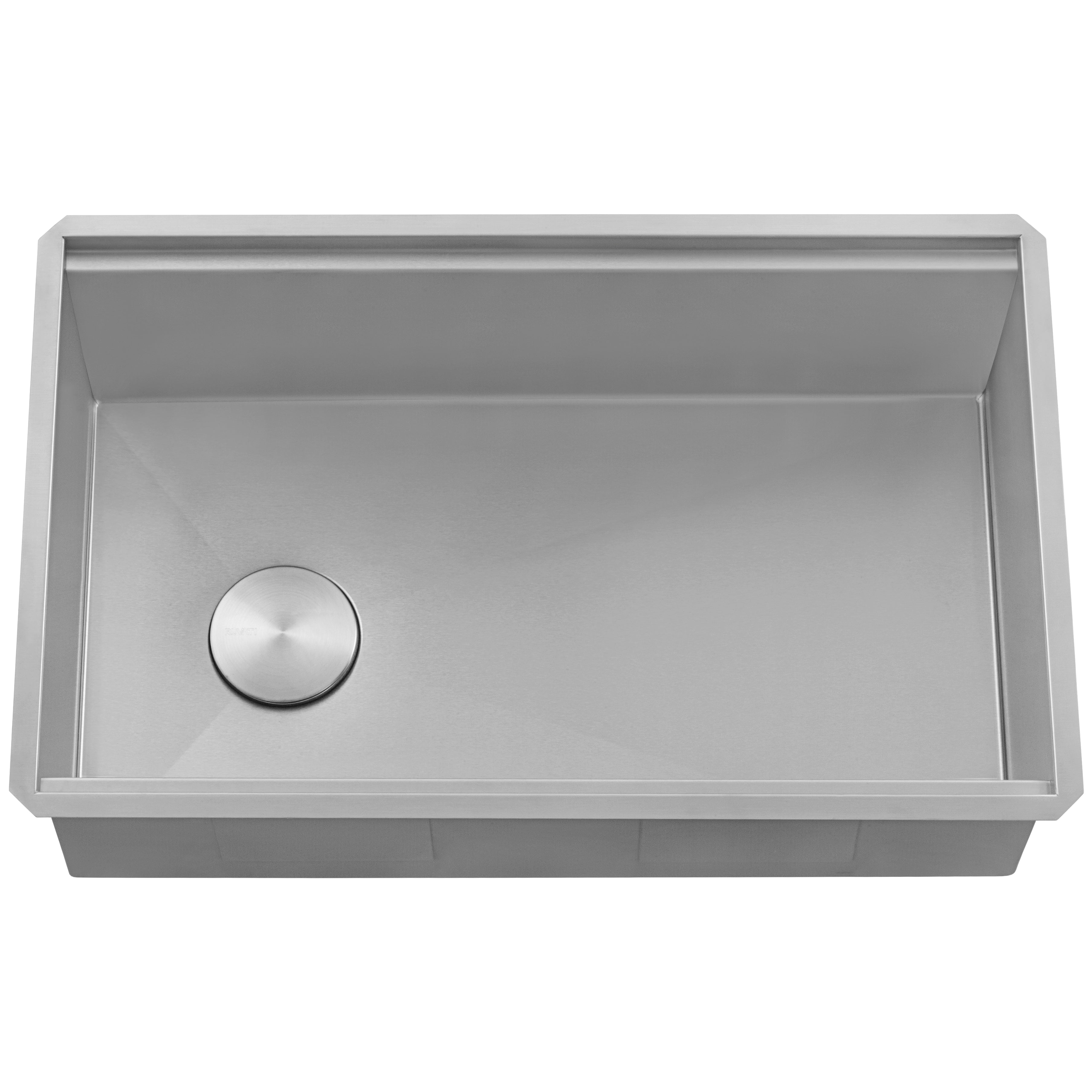 Ruvati 27" Undermount Workstation Offset Drain Kitchen Sink