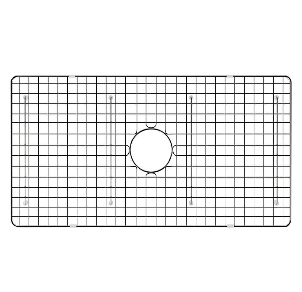 Ruvati 27" x 17" Stainless Steel Bottom Grid for RVL2100WH Fireclay Kitchen Sink