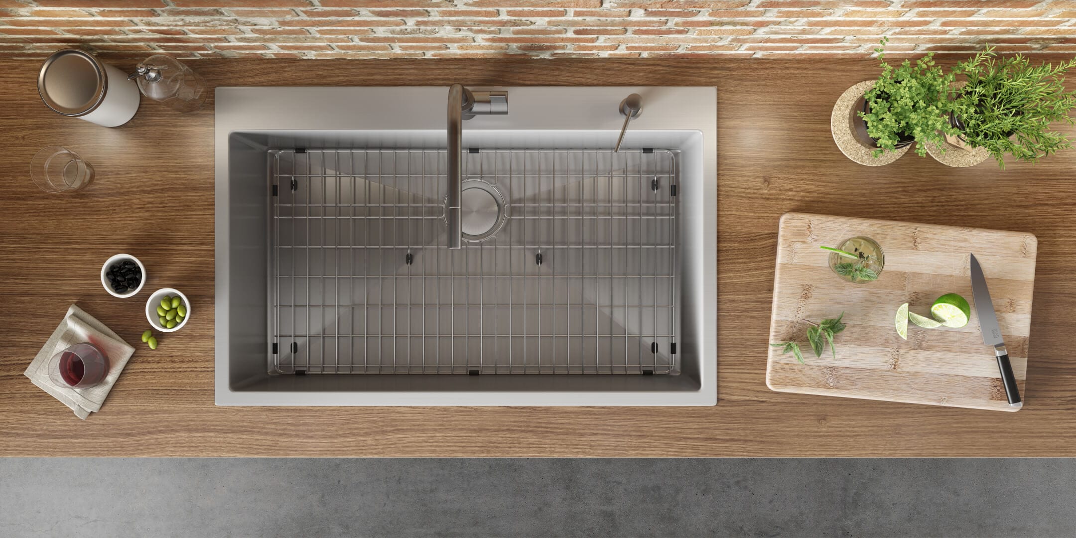 Ruvati 27" x 20" Topmount 16 Gauge Stainless Kitchen Sink