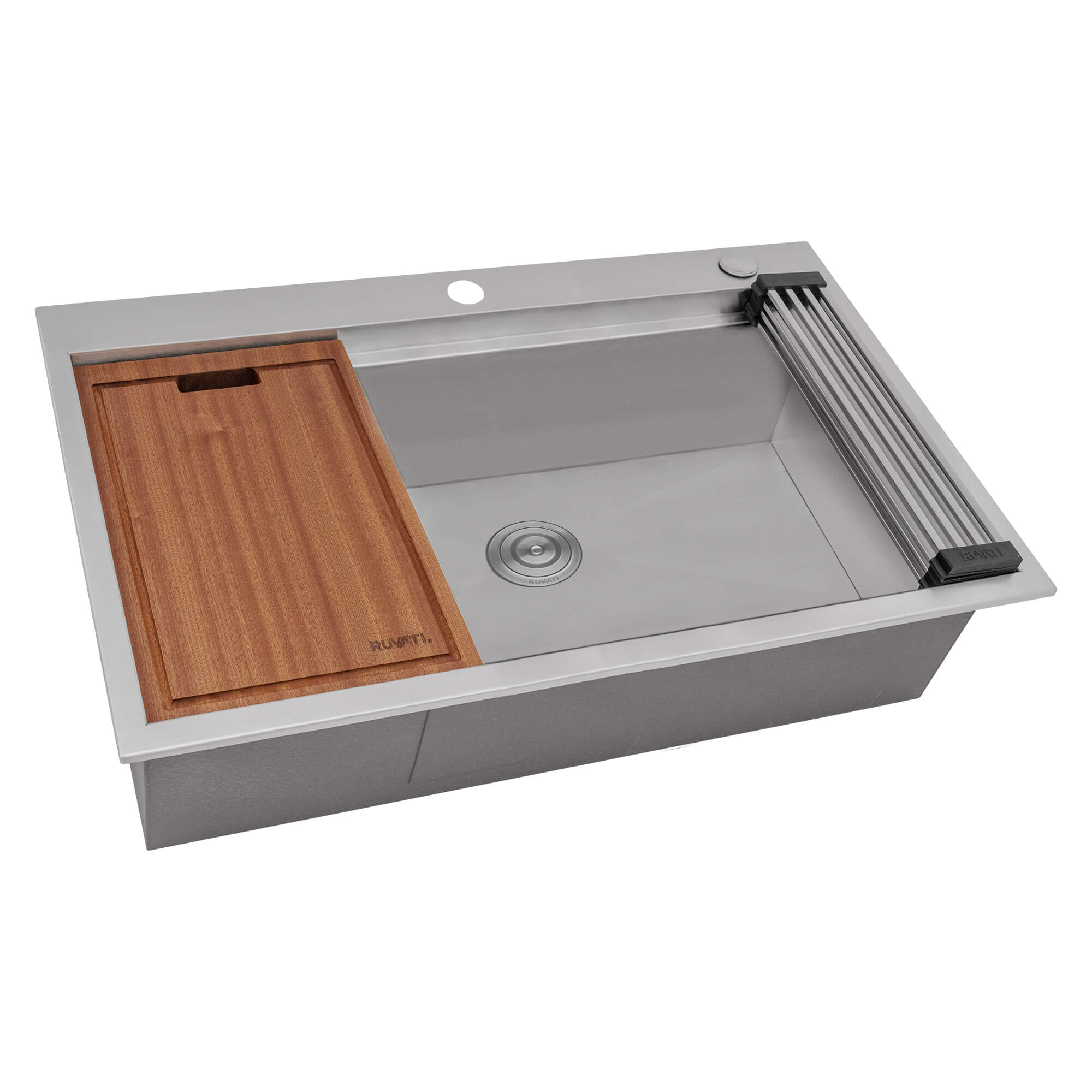 Ruvati 27" x 20" Topmount Workstation Kitchen Sink