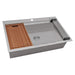 Ruvati 27" x 20" Topmount Workstation Kitchen Sink