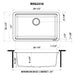 Ruvati 30" White Composite Workstation Sink