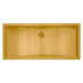Ruvati 30 x 14" Brushed Gold Stainless Steel Undermount Rectangular Bathroom Sink