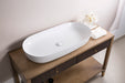 Ruvati 32" x 16" Oval Bathroom Vessel Sink in White