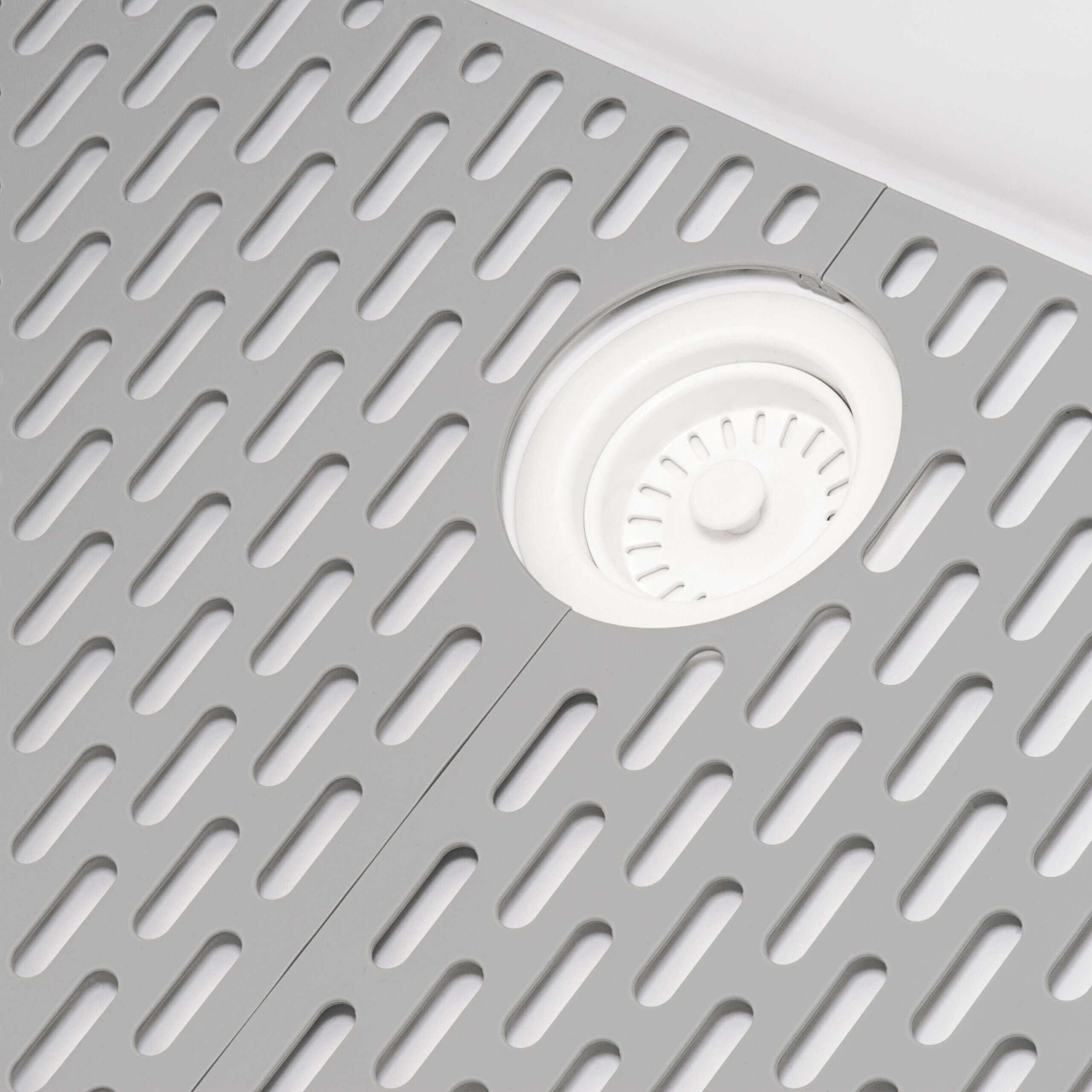 Ruvati 33" Granite Composite Workstation Drop-in Topmount Kitchen Sink Matte White - RVG1302WH