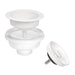 Ruvati 33" Granite Composite Workstation Drop-in Topmount Kitchen Sink Matte White - RVG1302WH