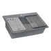 Ruvati 33" Granite Composite Workstation Drop-in Topmount Kitchen Sink Urban Gray - RVG1302UG