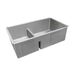 Ruvati 33" Low-Divide Undermount 40/60 Double Bowl Sink