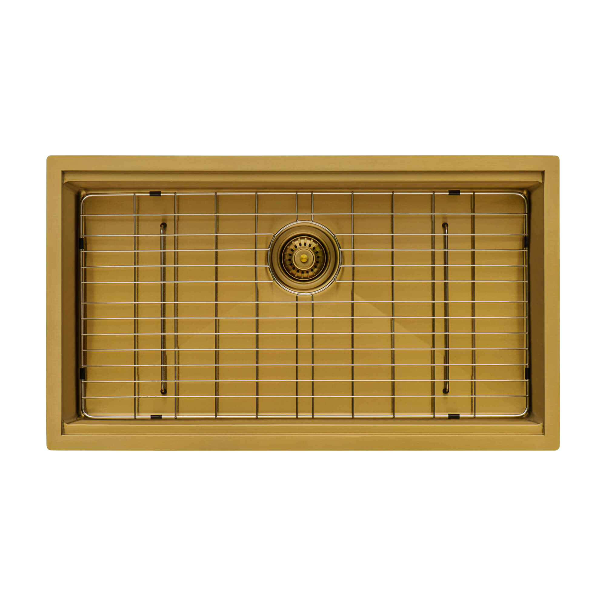 Ruvati 33" Matte Gold Stainless Workstation Kitchen Sink