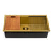 Ruvati 33" Matte Gold Stainless Workstation Kitchen Sink