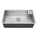 Ruvati 33" Single Bowl Kitchen Sink with Glass Rinser