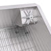 Ruvati 33" Single Bowl Kitchen Sink with Glass Rinser