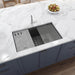 Ruvati 33" Undermount Workstation Granite Composite Kitchen Sink Urban Gray - RVG2302UG