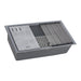 Ruvati 33" Undermount Workstation Granite Composite Kitchen Sink Urban Gray - RVG2302UG