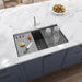 Ruvati 33" Undermount Workstation Granite Composite Kitchen Sink Urban Gray - RVG2302UG