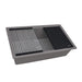 Ruvati 33" Undermount Workstation Granite Composite Kitchen Sink Urban Gray - RVG2306UG