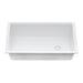 Ruvati 33" White Composite Undermount Workstation Sink