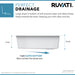 Ruvati 33" White Composite Undermount Workstation Sink